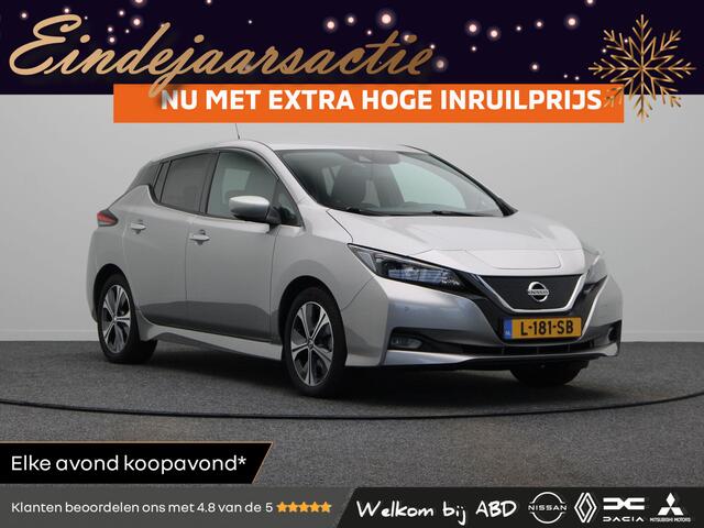 Nissan LEAF N-Connecta 40 kWh | Accu score 92% | Trekhaak | Dealer onderhouden | Stoel- en stuurwielverwarming | Achterbankverwarming |