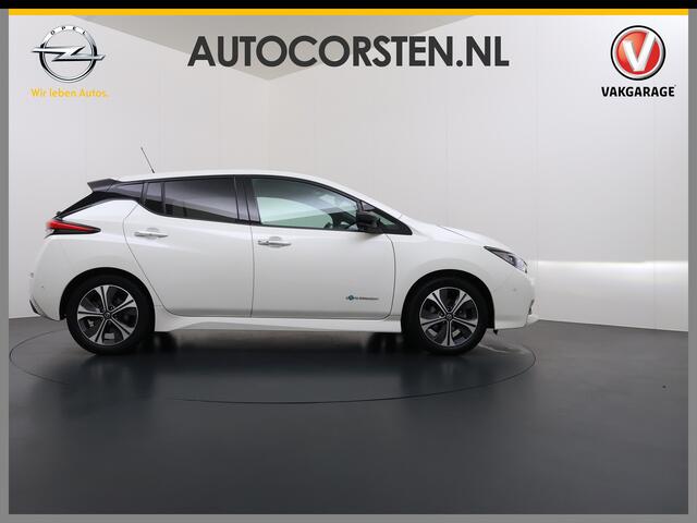 Nissan LEAF Tekna 40kWh Leer Bose®-Hifi Apple Carplay Android Auto Adap.Cruise 360°Camera Navi Ecc Stoel+Stuurverwarming Keyless DAB Dodehoek detector Rijstrooksensor Uitparkeer waarschuwing Verkeersbord detectie Bluetooth Privacy Glas Lmv 17" SOH 87.7% Origineel Ned