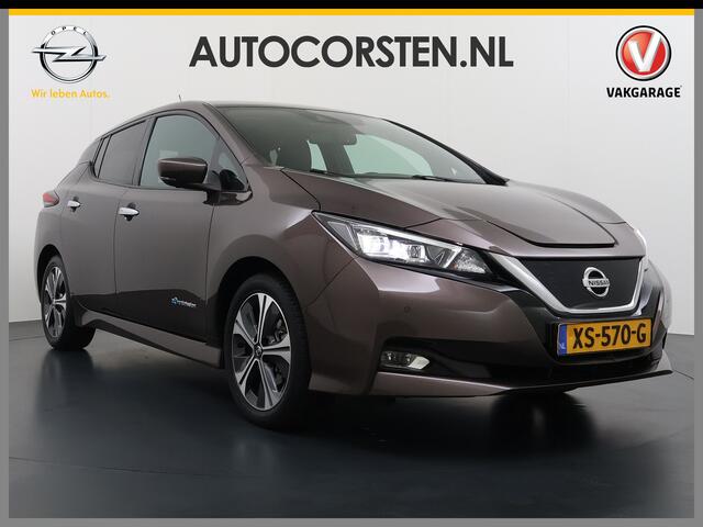 Nissan LEAF Tekna 40kWh Leer Bose®-Hifi Apple Carplay Android Auto Adap.Cruise 360°Camera Navi Ecc Stoel+Stuurverwarming Keyless DAB Dodehoek detector Rijstrooksensor Uitparkeer waarschuwing Verkeersbord detectie Bluetooth Privacy Glas Lmv 17" SOH 87.93% Origineel Ne