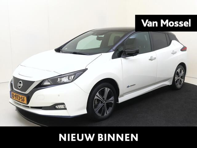 Nissan LEAF e+ Tekna 62 kWh | achterbank verwarmd | airco automatisch | Apple Carplay/Android Auto | Autonomous Emergency Braking | cruise control adaptief met Stop&Go | dodehoek detectie | file assistent | lederen/microvezel bekleding | LED koplampen | lichtmetalen