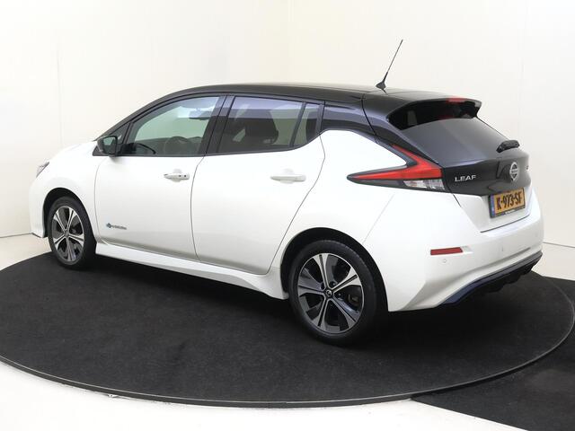 Nissan LEAF e+ Tekna 62 kWh | achterbank verwarmd | airco automatisch | Apple Carplay/Android Auto | Autonomous Emergency Braking | cruise control adaptief met Stop&Go | dodehoek detectie | file assistent | lederen/microvezel bekleding | LED koplampen | lichtmetalen