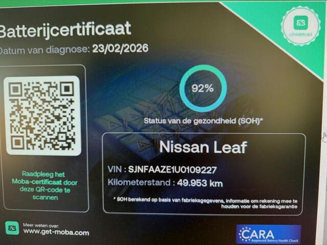 Nissan LEAF E+ TEKNA 62 KWH