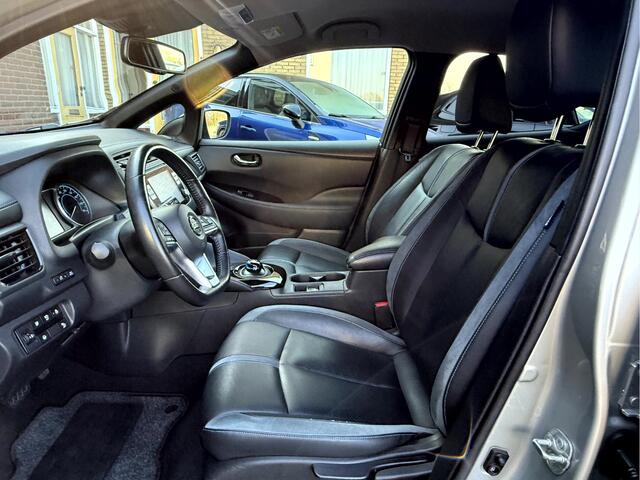 Nissan LEAF e+ Tekna 62 kWh SOH 93.2%, Leer, 360 camera, 17''Lmv