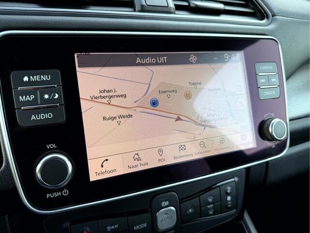 Nissan LEAF e+ Tekna 62 kWh SOH 93.2%, Leer, 360 camera, 17''Lmv