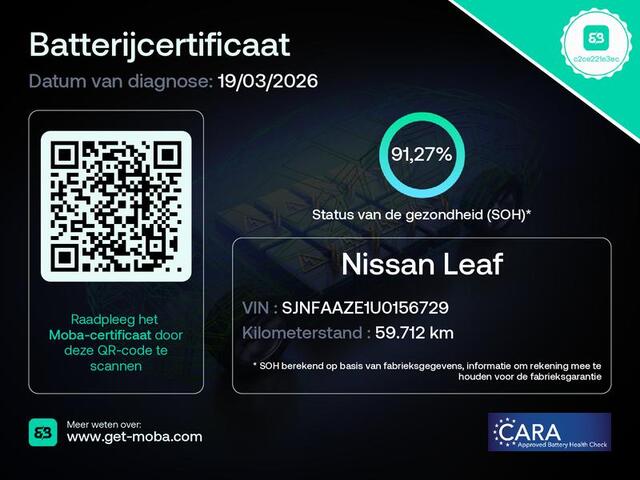 Nissan LEAF Aut. N-Connecta 40 kWh | 360 Camera | Stoel & Stuur Verwarming | LED |