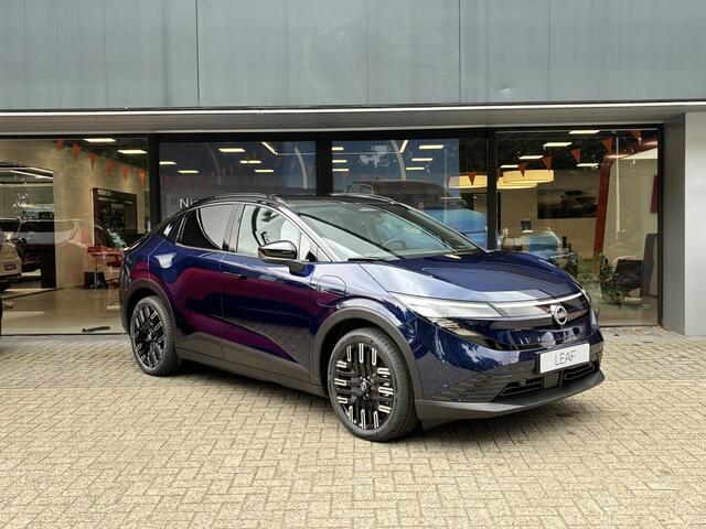 Nissan LEAF Evolve 52 kWh NIEUW UIT VOORRAAD LEVERBAAR | Verwarmbare voorstoelen | Apple CarPlay & Android Auto | Parkeersensoren voor- en achter | Warmtepomp | Adaptieve Cruise Control | Navigatiesysteem| 10 jaar fabrieksgarantie