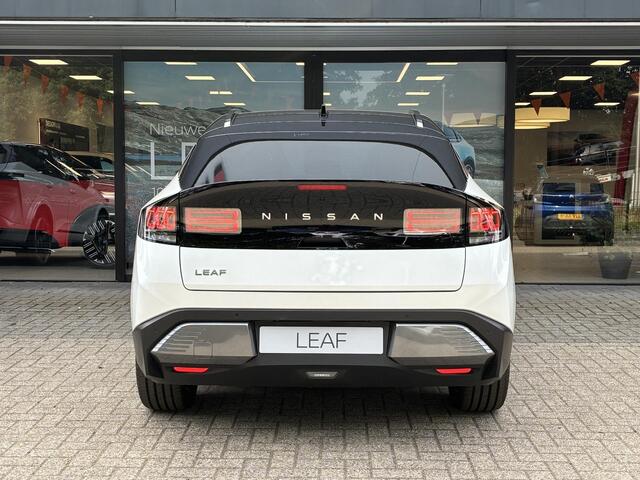 Nissan LEAF Evolve 75 kWh NIEUW UIT VOORRAAD LEVERBAAR | 75 kWh | 622 km rijbereik | Lederen bekleding | Adaptieve Cruise Control | Climate Control | Parkeersensoren voor- en achter | Stoelmassage | 10 jaar fabrieksgarantie