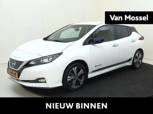 Nissan LEAF e+ Tekna 62 kWh | Apple Carplay/Android | cruise control adaptief met Stop&Go | lederen/microvezel bekleding | lichtmetalen velgen 17" | navigatiesysteem full map | warmtepomp |