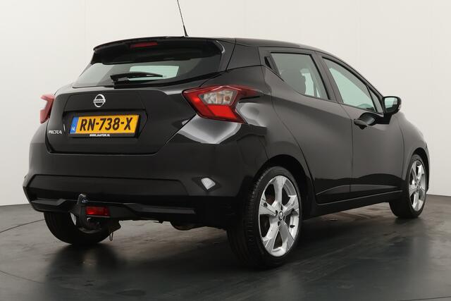 Nissan MICRA BWJ 2018 1.0L 71 PK Acenta TREKHAAK / AIRCO / CRUISE / APPLE CARPLAY / ARMSTEUN / ISOFIX / LMV 17 INCH / MULTIFUNCT. STUUR