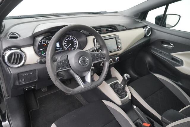 Nissan MICRA BWJ 2018 1.0L 71 PK Acenta TREKHAAK / AIRCO / CRUISE / APPLE CARPLAY / ARMSTEUN / ISOFIX / LMV 17 INCH / MULTIFUNCT. STUUR