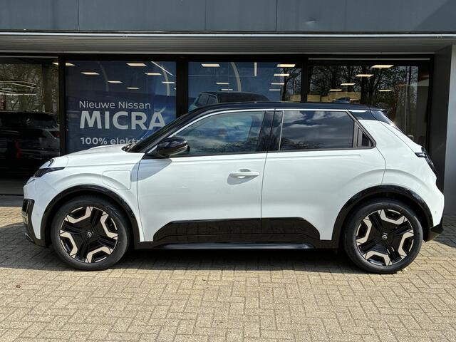 Nissan MICRA EVOLVE 52 kWh NIEUW UIT VOORRAAD LEVERBAAR | Achteruitrijcamera | Apple CarPlay & Android Auto | Warmtepomp | Parkeersensoren voor- en achter | Harman Kardon geluidsinstallatie | Stoel- en stuurverwarming | Climate Control | Navigatiesysteem | 3 jaar fabr