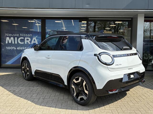 Nissan MICRA EVOLVE 52 kWh NIEUW UIT VOORRAAD LEVERBAAR | Achteruitrijcamera | Apple CarPlay & Android Auto | Warmtepomp | Parkeersensoren voor- en achter | Harman Kardon geluidsinstallatie | Stoel- en stuurverwarming | Climate Control | Navigatiesysteem | 3 jaar fabr