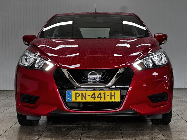 Nissan MICRA 1.0L Acenta/ 15'' LMV/ Airco/ Cruise/ Elek. pakket/ Isofix/ Bluetooth/ Multi. LEDER. Stuur/ LED Dagrijverl./ Getint glas/ Metallic lak.