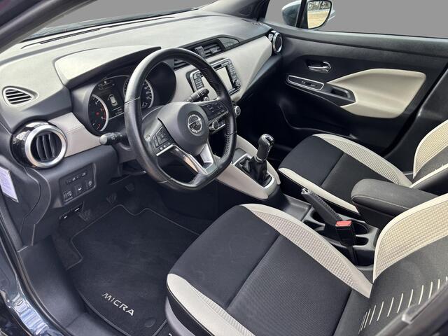 Nissan MICRA 0.9 IG-T Tekna , Navi, Clima. Cruise, 360 Camera, PDC, LMV 17 Inch, All Season, Stoelverwarming