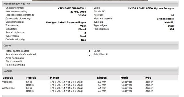Nissan NV200 1.5 DCi 90PK Optima * 36.980KM */ Schuifdeur rechts / Airco / Pdc+Camera / Radio multimedia / Visibility-Pack /