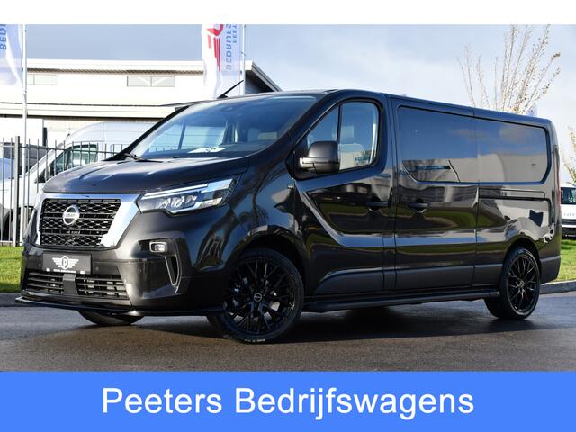 Nissan PRIMASTAR 2.0 dCi 150 L2H1 DC Black Edition 5 Jaar Garantie, Camera, Cruise, LED, Stoelverwarming, 2 x Schuifdeur, Clima, Automaat, Keyless, Uniek!