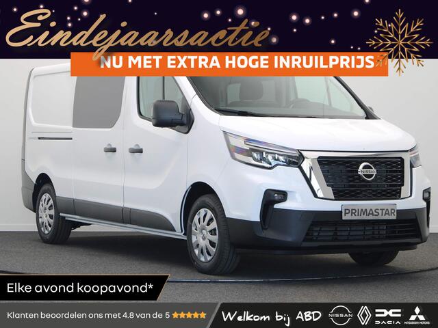 Nissan PRIMASTAR 2.0 dCi 170pk L2H1 N-Connecta | Dubbele Cabine | Achteruitrijcamera | 5 Jaar Fabrieksgarantie | Laadruimtepakket |