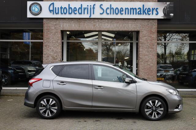 Nissan PULSAR 1.2 DIG-T N-Connecta HALF-LEER CAMERA NAVI CRUISE CLIMA BT-TELEFOONVERB. 17''LMV