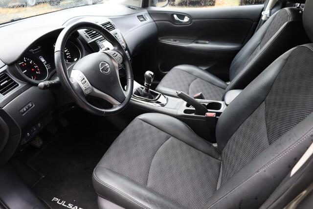 Nissan PULSAR 1.2 DIG-T N-Connecta HALF-LEER CAMERA NAVI CRUISE CLIMA BT-TELEFOONVERB. 17''LMV