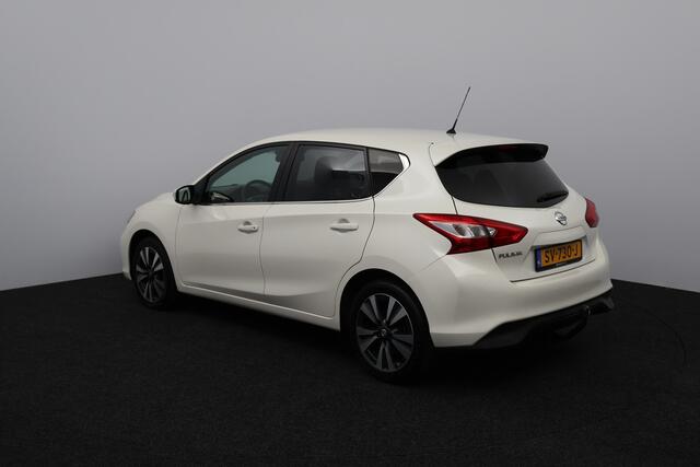 Nissan PULSAR 1.2 DIG-T N-Connecta/ 38.000 KM! N.A.P!/ Automaat!/ Trekhaak/ 17'' LMV/ Camera/ Keyless/ DAB+/ Navi/ Clima/ Cruise/ Bluetooth/ Armsteun/ Multi. LEDER. Stuur/ Mistl./ Chroom/ Extra getint glas.
