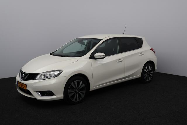 Nissan PULSAR 1.2 DIG-T N-Connecta/ 38.000 KM! N.A.P!/ Automaat!/ Trekhaak/ 17'' LMV/ Camera/ Keyless/ DAB+/ Navi/ Clima/ Cruise/ Bluetooth/ Armsteun/ Multi. LEDER. Stuur/ Mistl./ Chroom/ Extra getint glas.