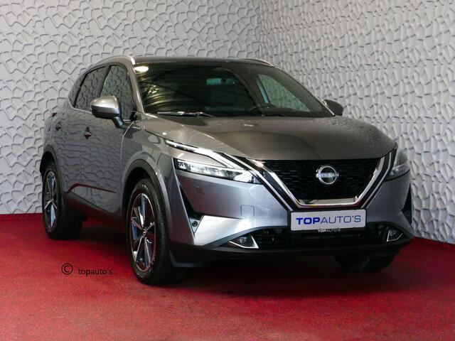 Nissan QASHQAI 1.3 MHEV 160PK TEKNA PLUS LEER PANO MASSAGE BOSE STOEL/STUUR/RUIT VERW MATRIX.LED ELEK.KLEP HEADUP 19''LMV 11/2023 28 Qashqai's op voorraad !