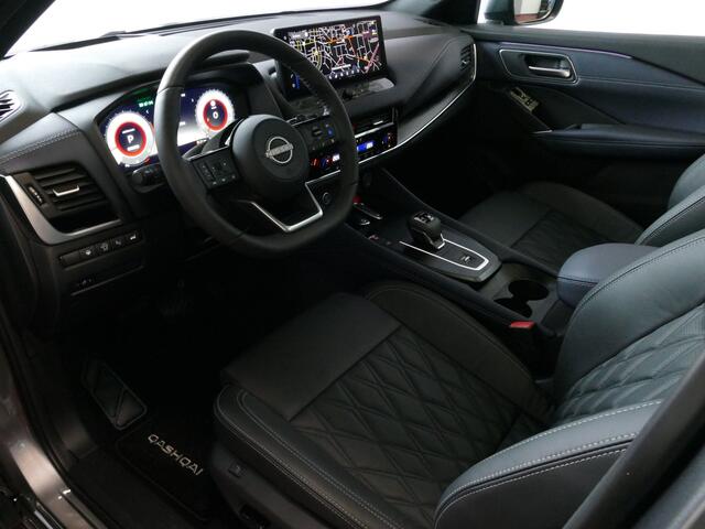 Nissan QASHQAI 1.3 MHEV 160PK TEKNA PLUS LEER PANO MASSAGE BOSE STOEL/STUUR/RUIT VERW MATRIX.LED ELEK.KLEP HEADUP 19''LMV 11/2023 28 Qashqai's op voorraad !