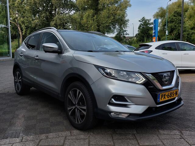 Nissan QASHQAI 1.2 DIG-T 116pk N-Connecta Design-Pack | Origineel NL | Navi | Clima | Cruise | Keyless Entry | Panoramadak | Pdc V+A+360 Camera | Rijstrook+Licht+Regensensor | Privacy Glass | 18''lm