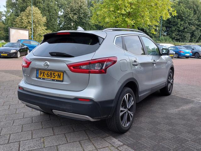 Nissan QASHQAI 1.2 DIG-T 116pk N-Connecta Design-Pack | Origineel NL | Navi | Clima | Cruise | Keyless Entry | Panoramadak | Pdc V+A+360 Camera | Rijstrook+Licht+Regensensor | Privacy Glass | 18''lm