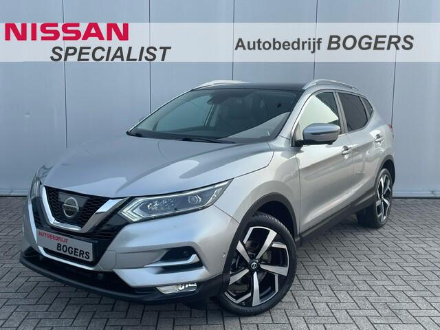 Nissan QASHQAI 1.2 DIG-T 115 Pk Tekna Navigatie, Panoramadak, Half Leder, 19"Lm, Trekhaak, Climate Control, Cruise Control