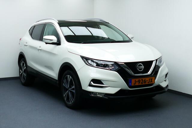 Nissan QASHQAI 1.3 DIG-T N-Connecta 1-Eig. Wit Parelmoer, Panodak, 360 Camera, 18"LMV, Haak 1300kg
