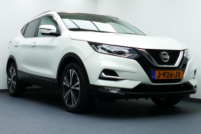 Nissan QASHQAI 1.3 DIG-T N-Connecta 1-Eig. Wit Parelmoer, Panodak, 360 Camera, 18"LMV, Haak 1300kg