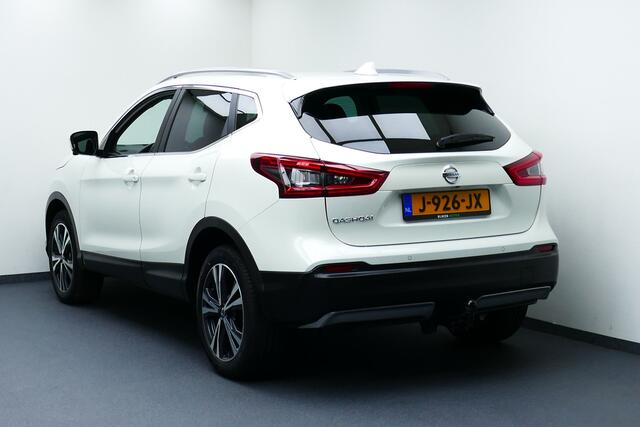 Nissan QASHQAI 1.3 DIG-T N-Connecta 1-Eig. Wit Parelmoer, Panodak, 360 Camera, 18"LMV, Haak 1300kg