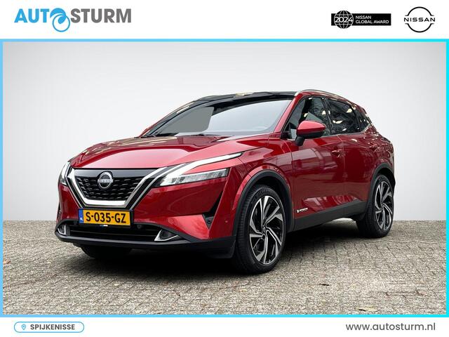 Nissan QASHQAI 1.5 e-Power Tekna Plus | Panoramadak | Nappa Leder | Head-Up Display | BOSE Audio | Stuur- + Stoelverwarming | Geheugenstoel | Rijklaarprijs!