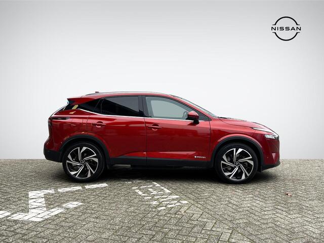 Nissan QASHQAI 1.5 e-Power Tekna Plus | Panoramadak | Nappa Leder | Head-Up Display | BOSE Audio | Stuur- + Stoelverwarming | Geheugenstoel | Rijklaarprijs!