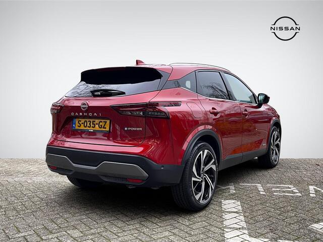Nissan QASHQAI 1.5 e-Power Tekna Plus | Panoramadak | Nappa Leder | Head-Up Display | BOSE Audio | Stuur- + Stoelverwarming | Geheugenstoel | Rijklaarprijs!