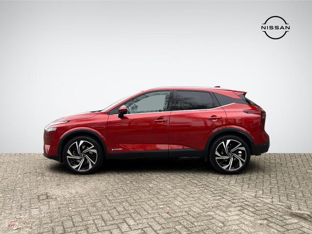 Nissan QASHQAI 1.5 e-Power Tekna Plus | Panoramadak | Nappa Leder | Head-Up Display | BOSE Audio | Stuur- + Stoelverwarming | Geheugenstoel | Rijklaarprijs!