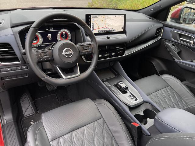 Nissan QASHQAI 1.5 e-Power Tekna Plus | Panoramadak | Nappa Leder | Head-Up Display | BOSE Audio | Stuur- + Stoelverwarming | Geheugenstoel | Rijklaarprijs!