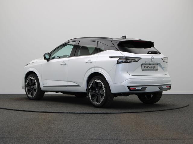 Nissan QASHQAI e-Power 190 1AT N-Design + Panoramisch glazen dak + Cold Pack | 12.3" TFT digitale cockpit | Audiosysteem met DAB, Apple Carplay & Android Auto, USB-aansluiting, stuurwielbediening en 6 luidsprekers | Blind Spot Warning & Intervention (BSW + BSI)