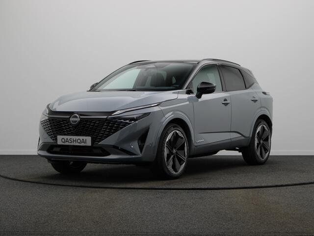 Nissan QASHQAI e-Power 190 1AT N-Design + Panoramisch glazen dak + Cold Pack | 12.3" TFT digitale cockpit | Audiosysteem met DAB, Apple Carplay & Android Auto, USB-aansluiting, stuurwielbediening en 6 luidsprekers | Blind Spot Warning & Intervention (BSW + BSI)