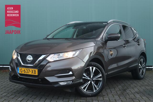 Nissan QASHQAI BWJ 2019 1.3 141 PK DIG-T N-Motion PANORAMADAK / 360 CAMERA / APPLE CARPLAY / ANDROID AUTO / CLIMA / NAVI / CRUISE / BLUETOOTH / LMV 18 INCH / PDC / MULTIFUNCT. STUUR