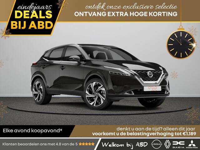 Nissan QASHQAI Mild-Hybrid 140 6MT N-Connecta + Panoramisch glazen dak + Cold Pack | 12.3" TFT digitale cockpit | Audiosysteem met DAB, Apple Carplay & Android Auto, USB-aansluiting, stuurwielbediening en 6 luidsprekers | Blind Spot Warning & Intervention (BSW + BSI)