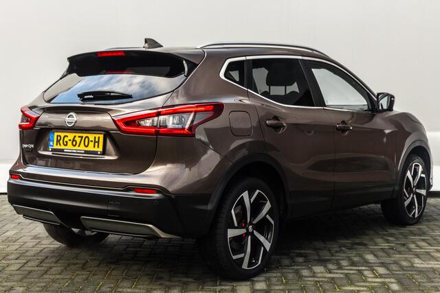 Nissan QASHQAI 1.2 116 PK Tekna + AUTOMAAT RIJKLAAR | Navigatie | 360 Camera | Panoramadak | 19 inch LMV | Leder | PDC V/A |