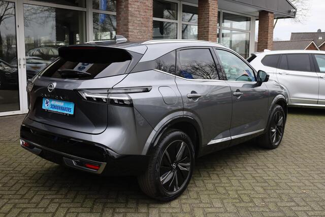 Nissan QASHQAI 1.3 MHEV Xtronic Tekna Plus ZGAN! PRO-PILOT LEER+MEMORY ACC 360-CAMERA RUIT/STUUR/STOELVERWARMING DAB CARPLAY SFEERVERLICHTING ELEK.ACHTERKLEP 19"LMV