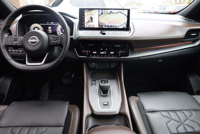 Nissan QASHQAI 1.3 MHEV Xtronic Tekna Plus ZGAN! PRO-PILOT LEER+MEMORY ACC 360-CAMERA RUIT/STUUR/STOELVERWARMING DAB CARPLAY SFEERVERLICHTING ELEK.ACHTERKLEP 19"LMV