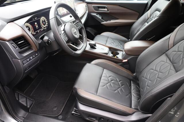 Nissan QASHQAI 1.3 MHEV Xtronic Tekna Plus ZGAN! PRO-PILOT LEER+MEMORY ACC 360-CAMERA RUIT/STUUR/STOELVERWARMING DAB CARPLAY SFEERVERLICHTING ELEK.ACHTERKLEP 19"LMV