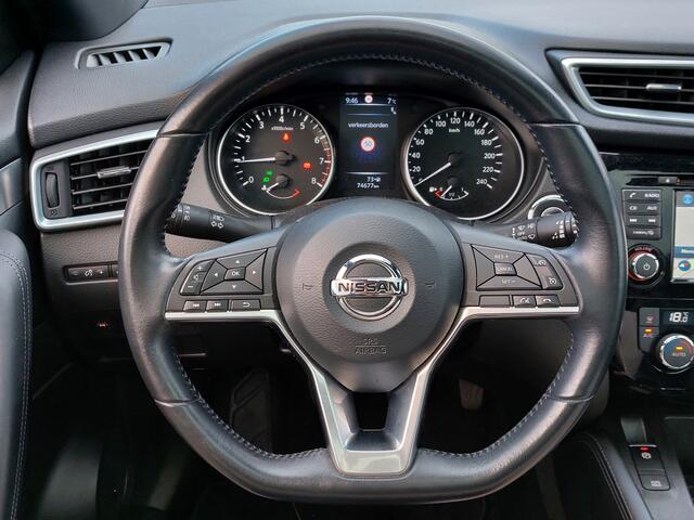 Nissan QASHQAI 1.2 DIG-T 116pk Tekna+ | Origineel NL | Navi | Bose Sound | Clima | Cruise | Leder+Verwarmd+Elek.Verstel | Panoramadak | Keyless Entry | Pdc V+A+Assist+360 Camera | Dodehoek+Rijstrooksensor