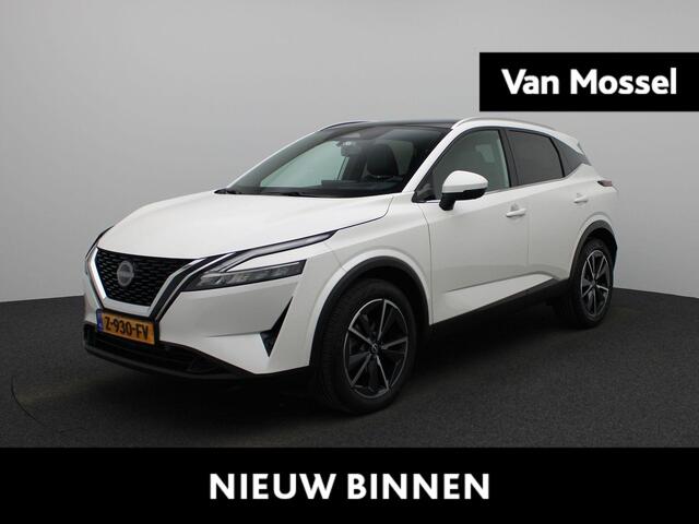 Nissan QASHQAI 1.3 MHEV Xtronic Tekna | Automaat | Panorama-dak | 360 Camera | Head-up display | Navigatie | Adapt. Cruise Control | Climate Control | 19" Lichtmetalen Velgen |
