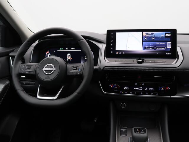 Nissan QASHQAI Mild-Hybrid 158 Xtronic N-Connecta + Panoramisch glazen dak + Cold Pack | 12.3" TFT digitale cockpit | Audiosysteem met DAB, Apple Carplay & Android Auto, USB-aansluiting, stuurwielbediening en 6 luidsprekers | Blind Spot Warning & Intervention (BSW + BSI