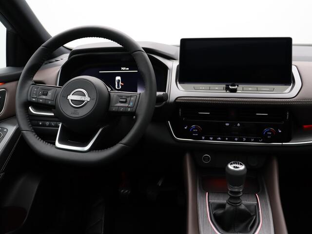 Nissan QASHQAI Mild-Hybrid 140 6MT Tekna + Panoramisch glazen dak + Cold Pack | 12.3" TFT digitale cockpit | Audiosysteem met DAB, Apple Carplay & Android Auto, USB-aansluiting, stuurwielbediening en 6 luidsprekers | Automatische achterklep met handsfree functie (voetse